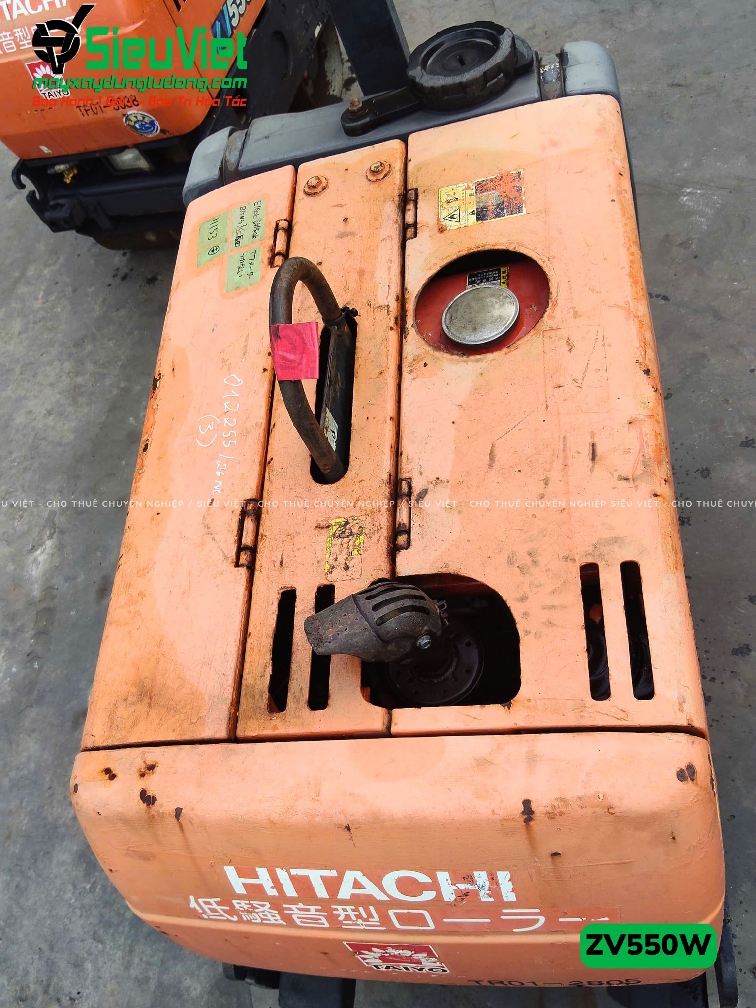 Xe lu rung dắt tay 620Kg Hitachi ZV550W Nhật Bản (11153)