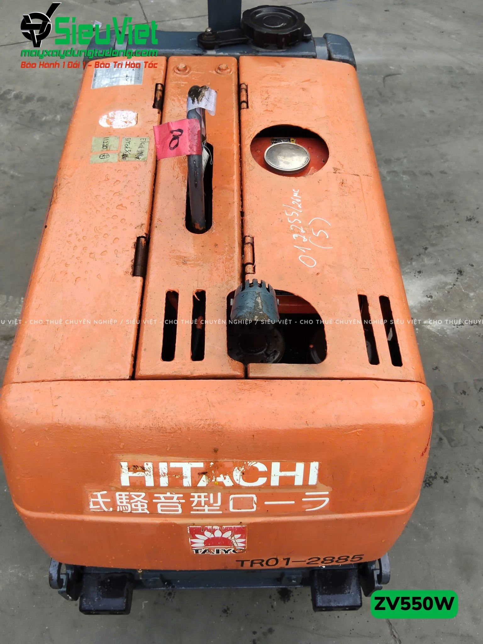 Xe lu rung dắt tay 620Kg Hitachi ZV550W Nhật Bản (11220)