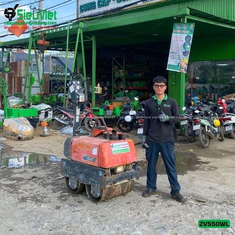 Xe lu rung dắt tay 600Kg Hitachi ZV550WL Nhật Bản (10102)