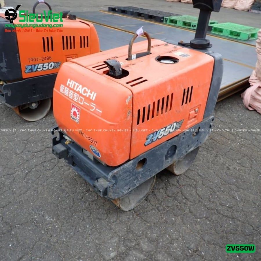 Xe lu rung dắt tay 620Kg Hitachi ZV550W Nhật Bản (11229)