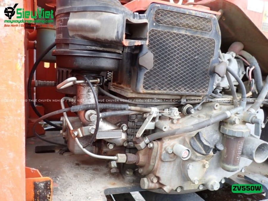 Xe lu rung dắt tay 620Kg Hitachi ZV550W Nhật Bản (11229)