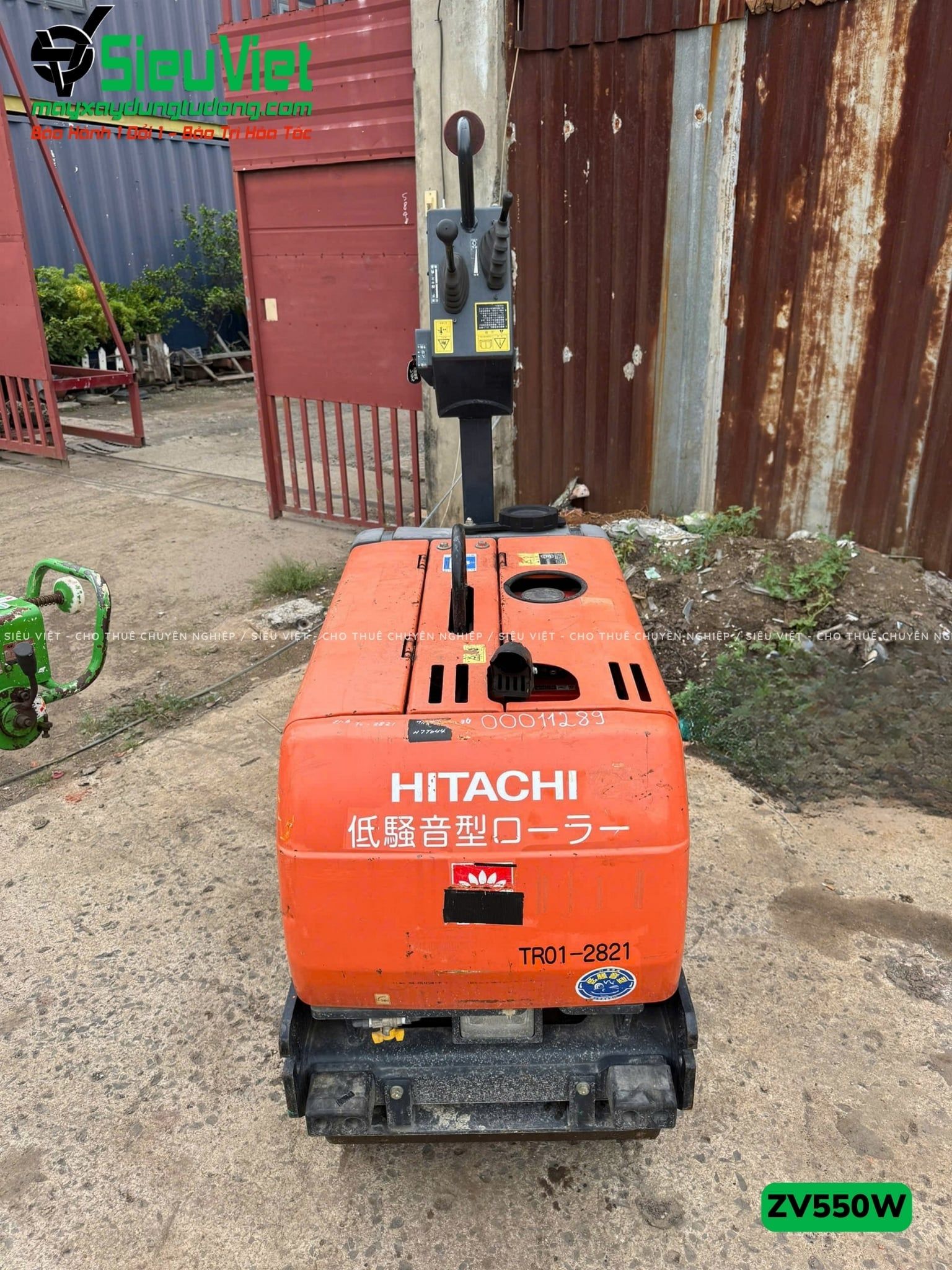 Xe lu rung dắt tay 625Kg Hitachi ZV550W Nhật Bản (11289)