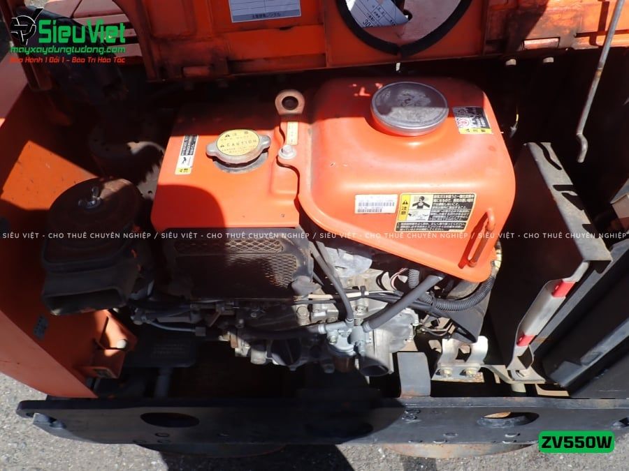 Xe lu rung dắt tay 620Kg Hitachi ZV550W Nhật Bản (11376)