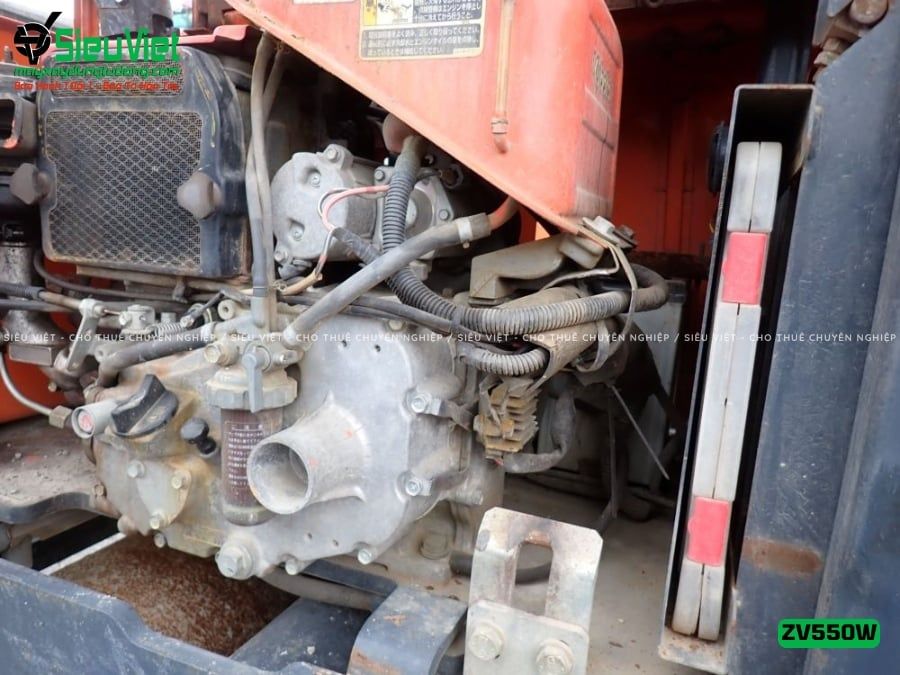 Xe lu rung dắt tay 620Kg Hitachi ZV550W Nhật Bản (11229)