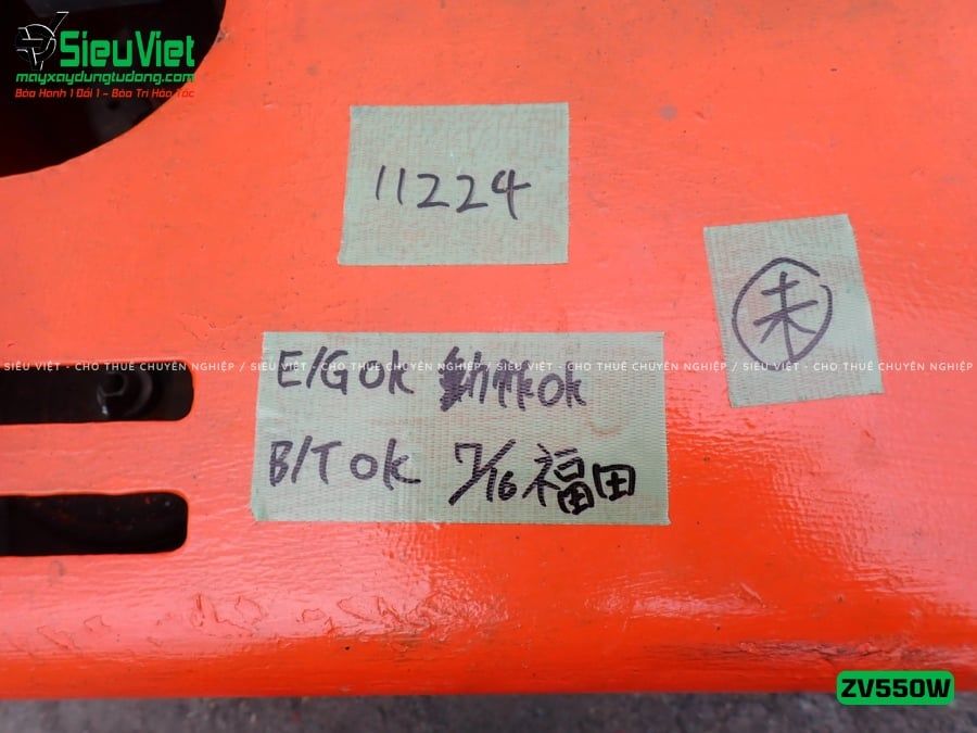 Xe lu rung dắt tay 620Kg Hitachi ZV550W Nhật Bản (11224)