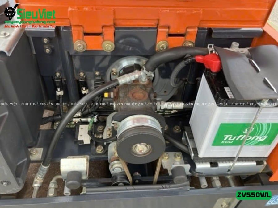Xe lu rung dắt tay 600Kg Hitachi ZV550WL Nhật Bản (10457)