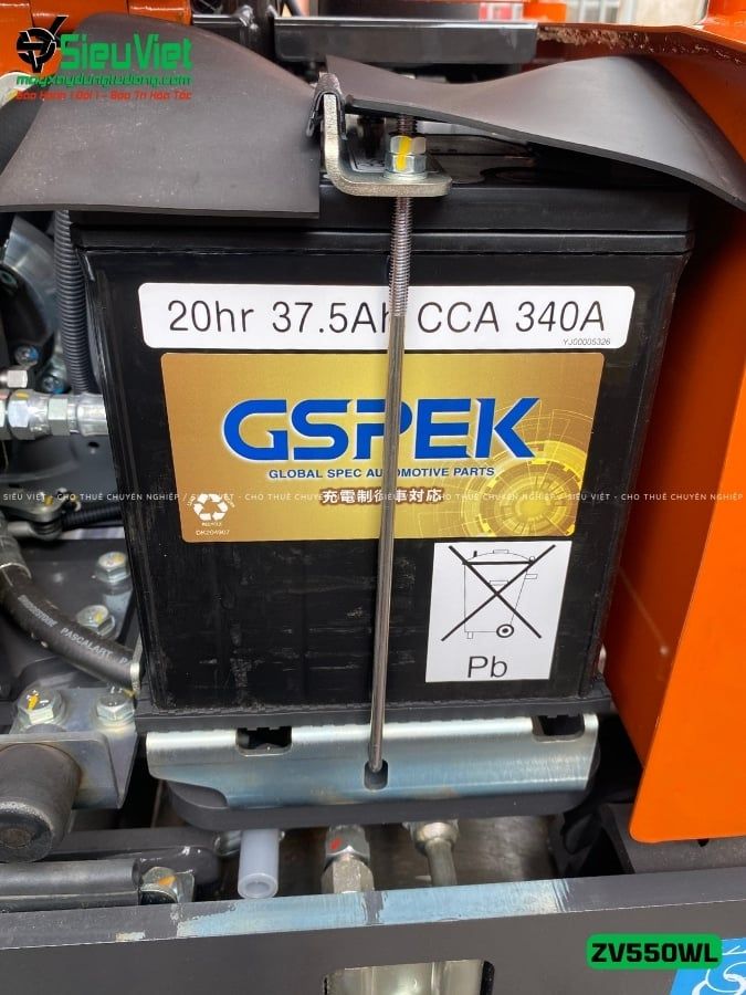 Xe lu rung dắt tay 600Kg Hitachi ZV550WL Nhật Bản (11078)