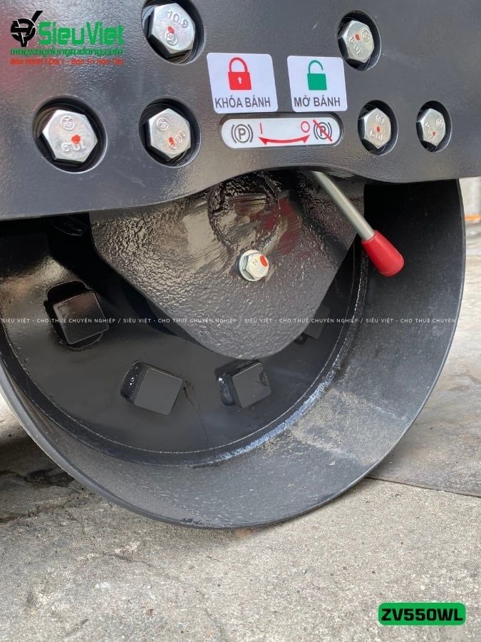 Xe lu rung dắt tay 600Kg Hitachi ZV550WL Nhật Bản (11078)
