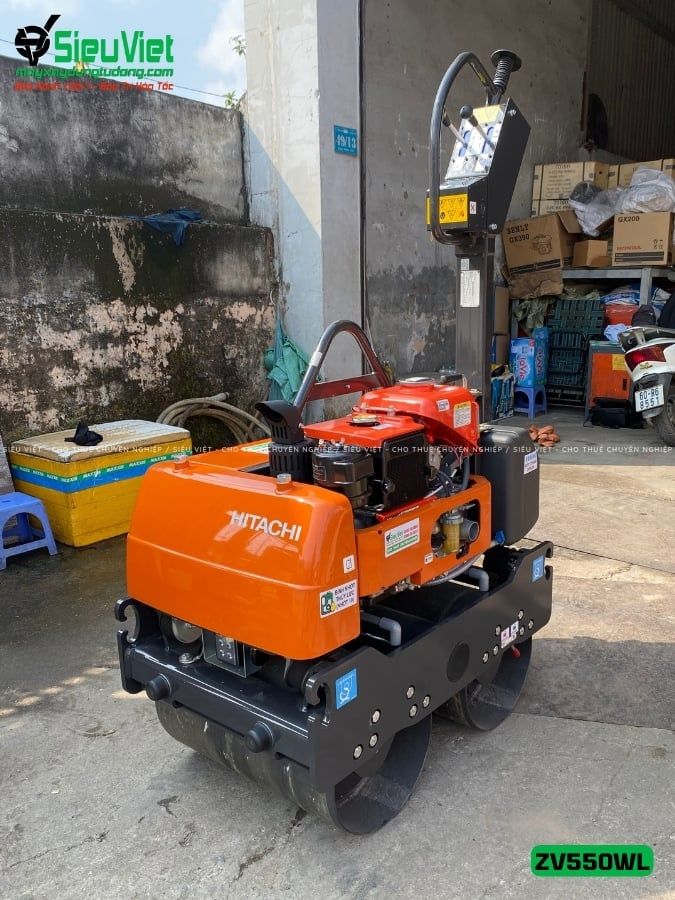 Xe lu rung dắt tay 600Kg Hitachi ZV550WL Nhật Bản (11078)