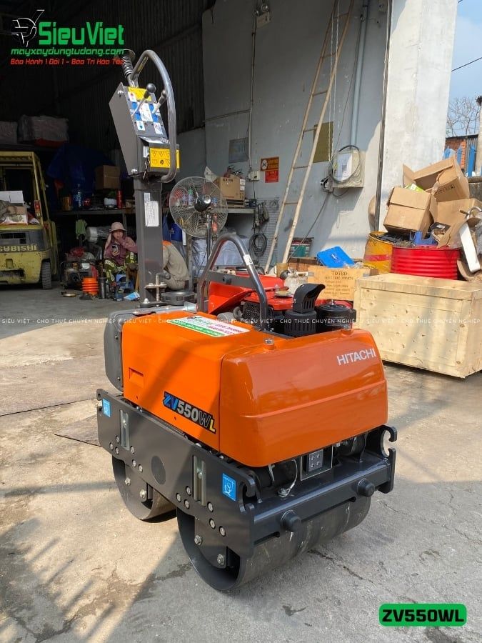 Xe lu rung dắt tay 600Kg Hitachi ZV550WL Nhật Bản (11078)
