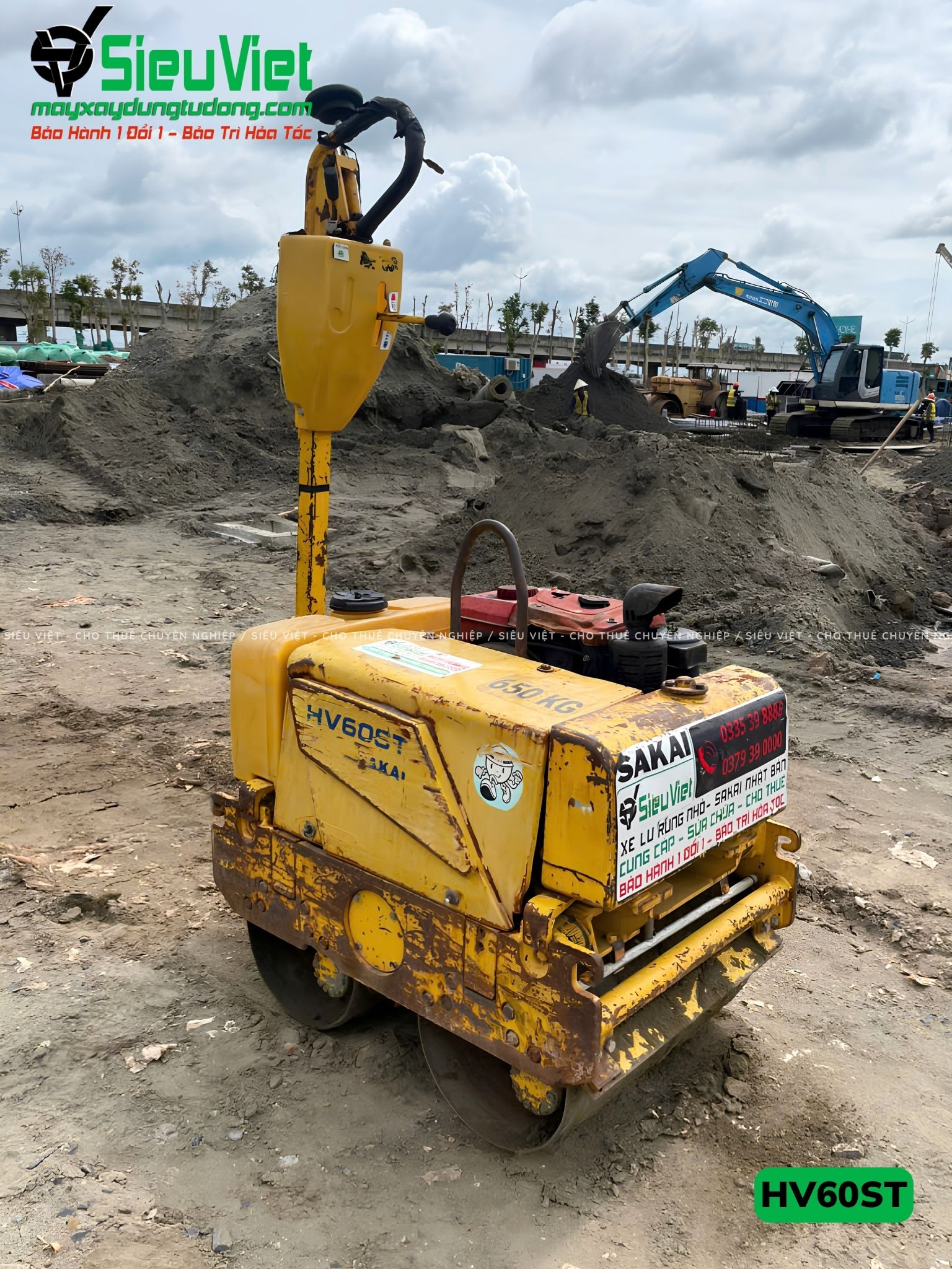 Xe lu dắt tay 640Kg Sakai HV60ST Nhật Bản (VHV1241524)