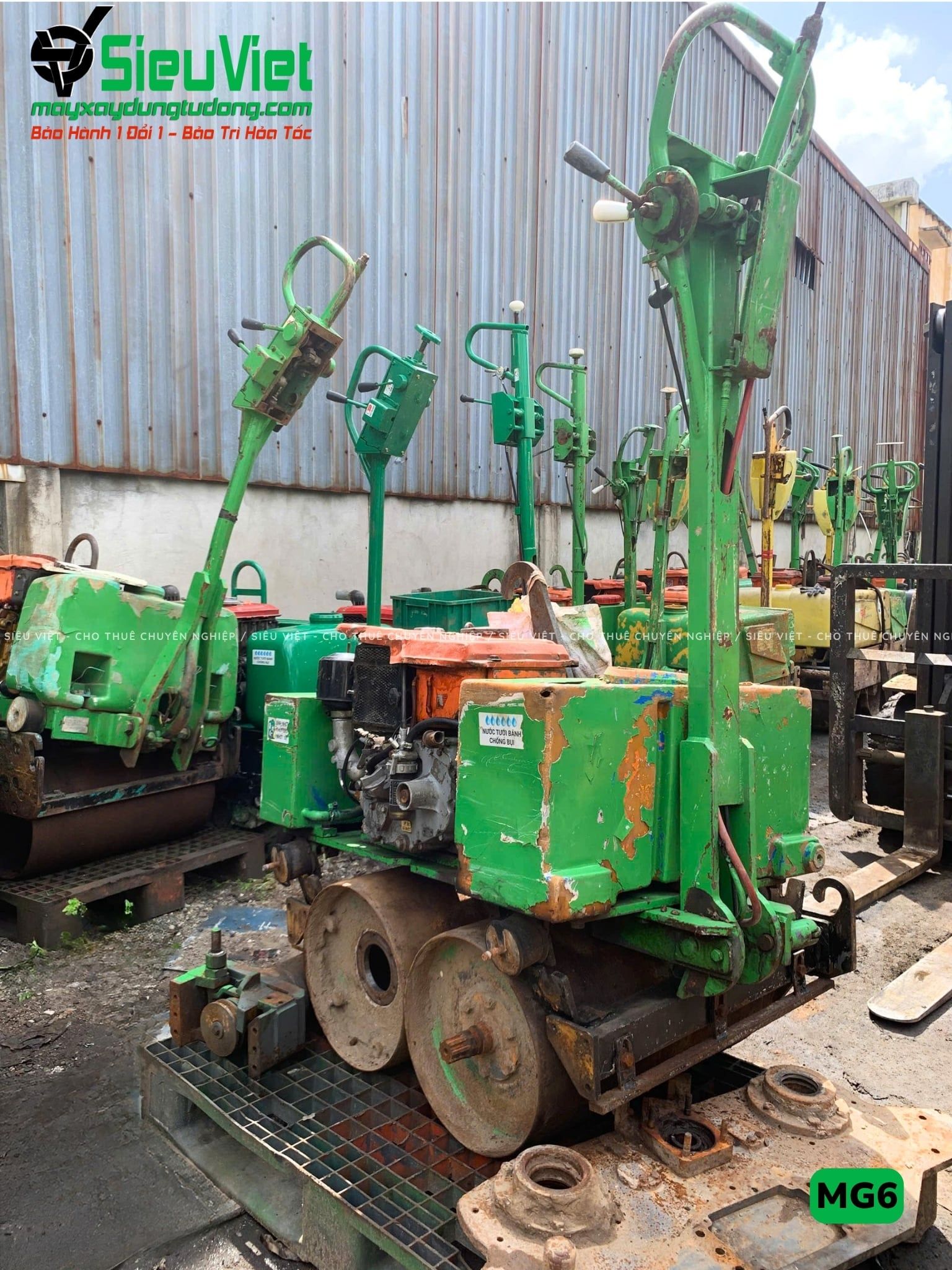 Xe lu rung dắt tay 600Kg Meiwa MG6 Nhật Bản (H2082)