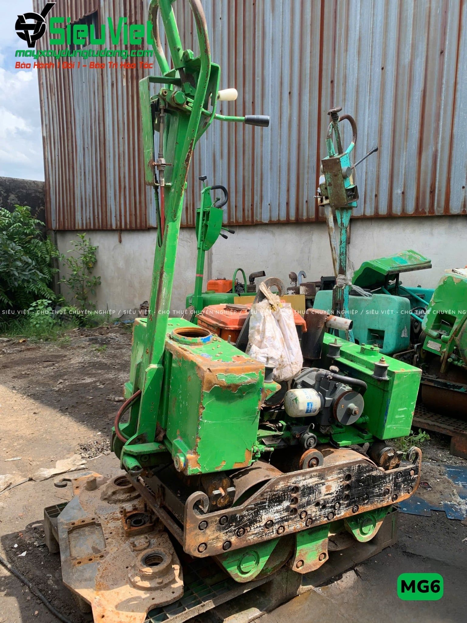 Xe lu rung dắt tay 600Kg Meiwa MG6 Nhật Bản (H2082)