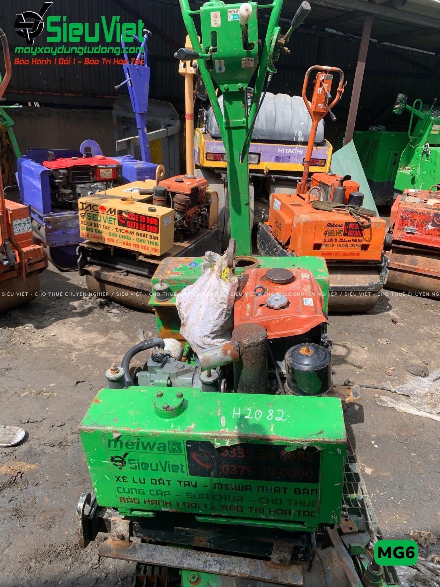 Xe lu rung dắt tay 600Kg Meiwa MG6 Nhật Bản (H2082)