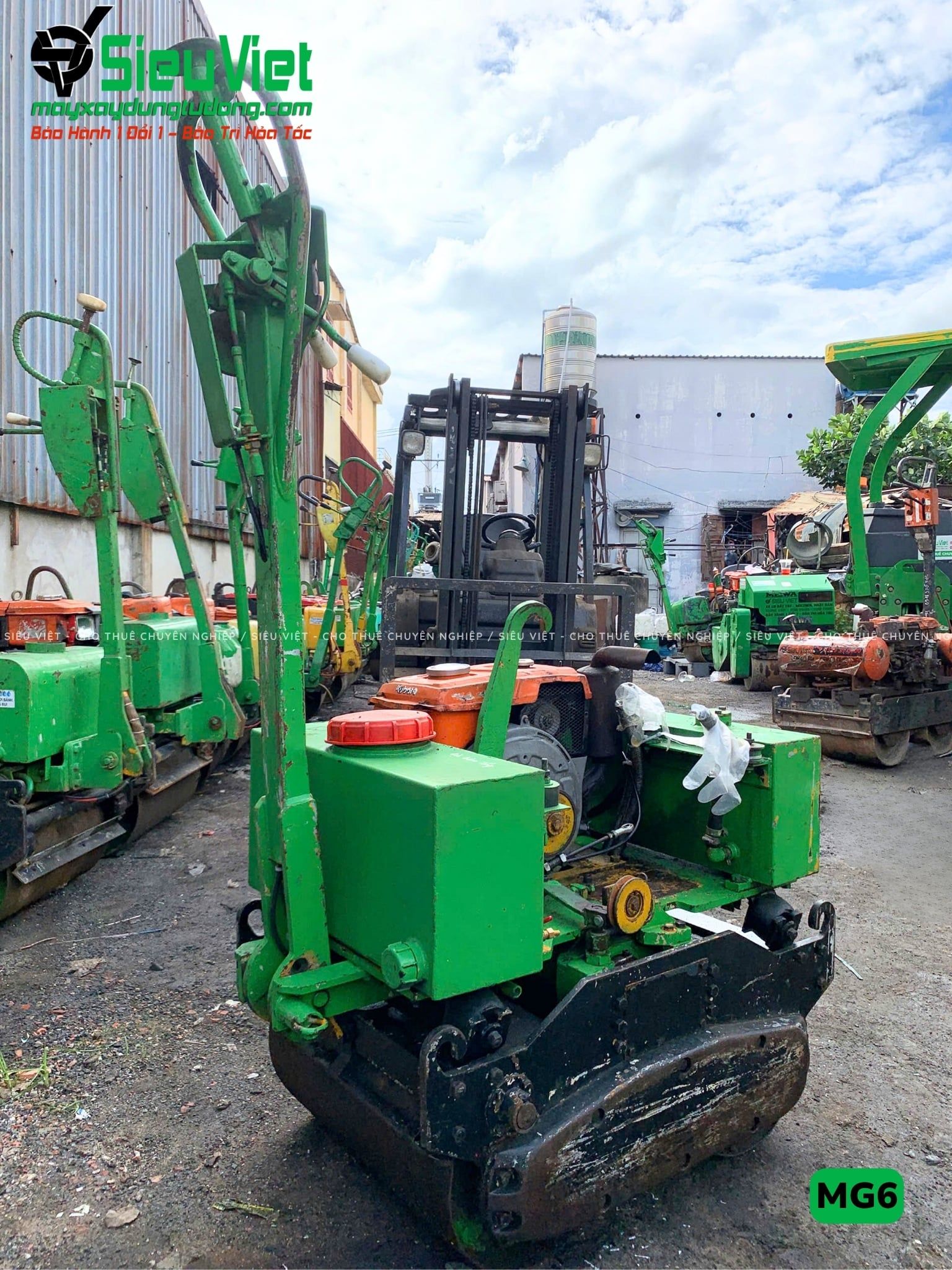 Xe lu rung dắt tay 600Kg Meiwa MG6 Nhật Bản (H3447)