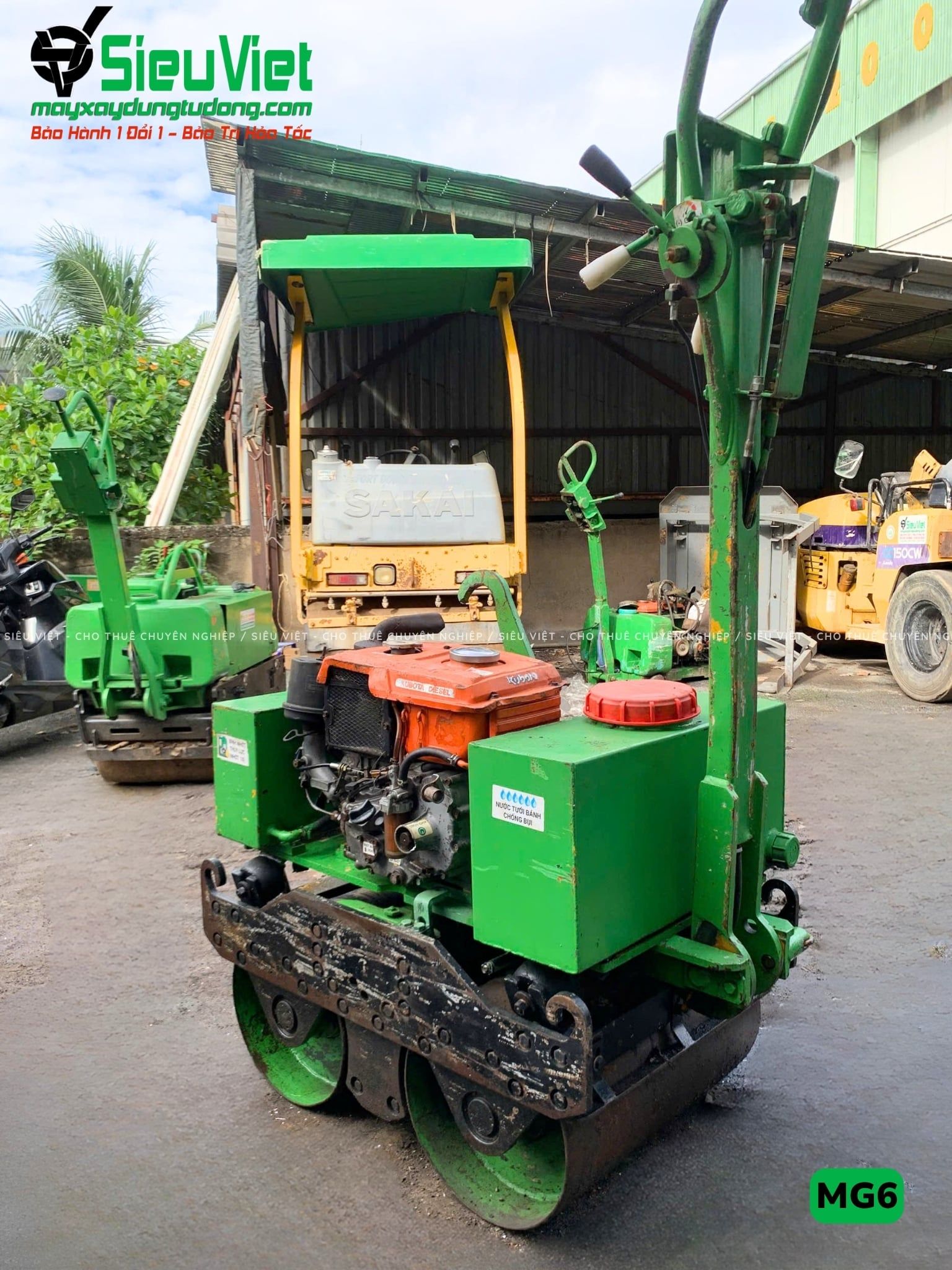 Xe lu rung dắt tay 600Kg Meiwa MG6 Nhật Bản (H3447)