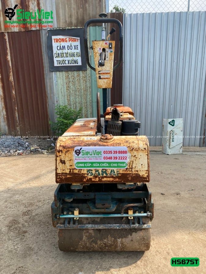 Xe lu rung dắt tay 750Kg Sakai HS67ST Nhật Bản (5HS210126)
