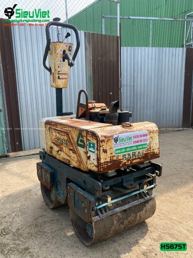 Xe lu rung dắt tay 750Kg Sakai HS67ST Nhật Bản (5HS210126)
