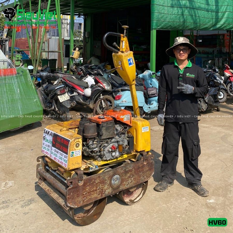 Xe lu rung dắt tay 650Kg Sakai HV60 Nhật Bản (VHV1232294)