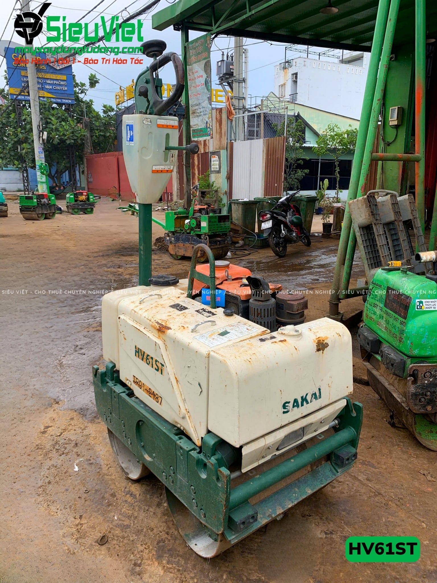 Xe lu rung dắt tay 660Kg Sakai HV61ST Nhật Bản (5HV2120421)
