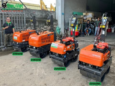Xe lu rung dắt tay 600Kg Hitachi ZV550WL Nhật Bản (11078)