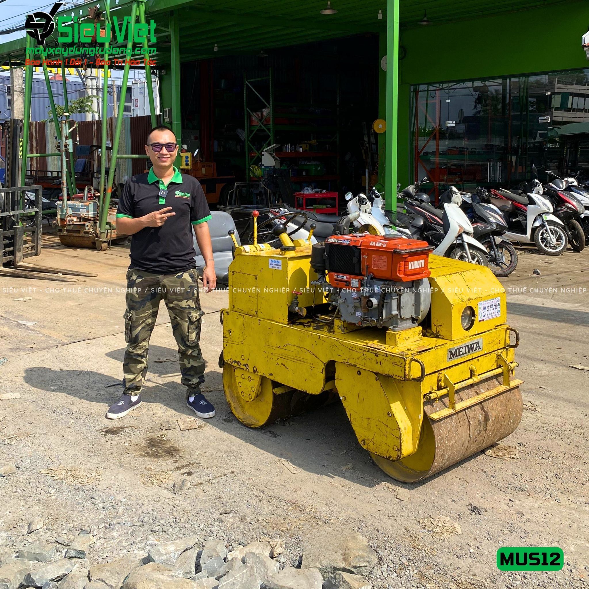 Xe lu rung 1.2 Tấn Meiwa MUS12 Nhật Bản (596)