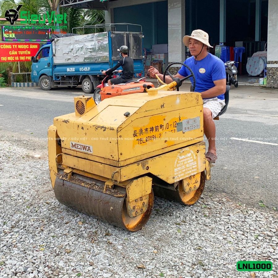 Thuê Ngày Xe lu rung nhỏ 1-1.2 tấn Nhật Bản - LNL12