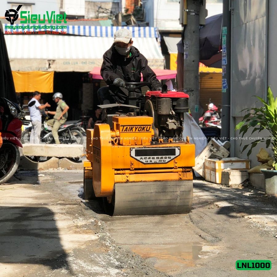 Thuê Ngày Xe lu rung nhỏ 1-1.2 tấn Nhật Bản - LNL12
