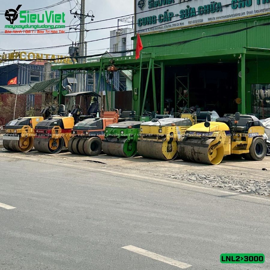 Thuê Tháng Xe lu rung nhỏ 2-3 Tấn Nhật Bản - LNL23