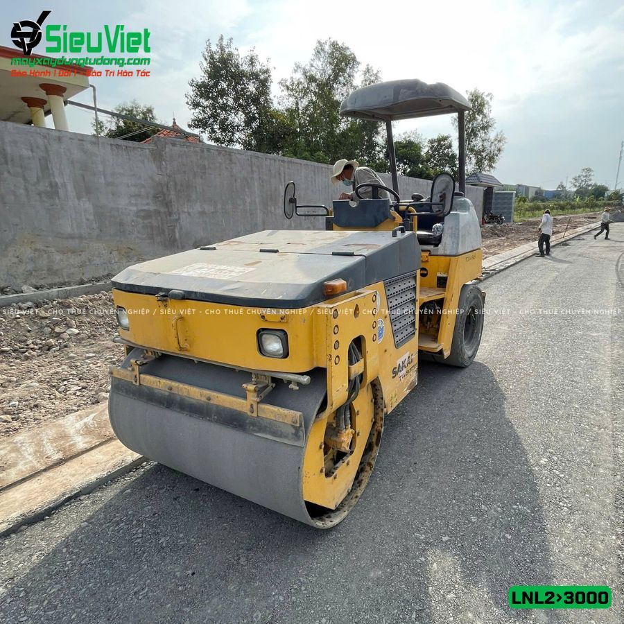 Thuê Ngày Xe lu rung nhỏ 2-3 Tấn Nhật Bản - LNL23