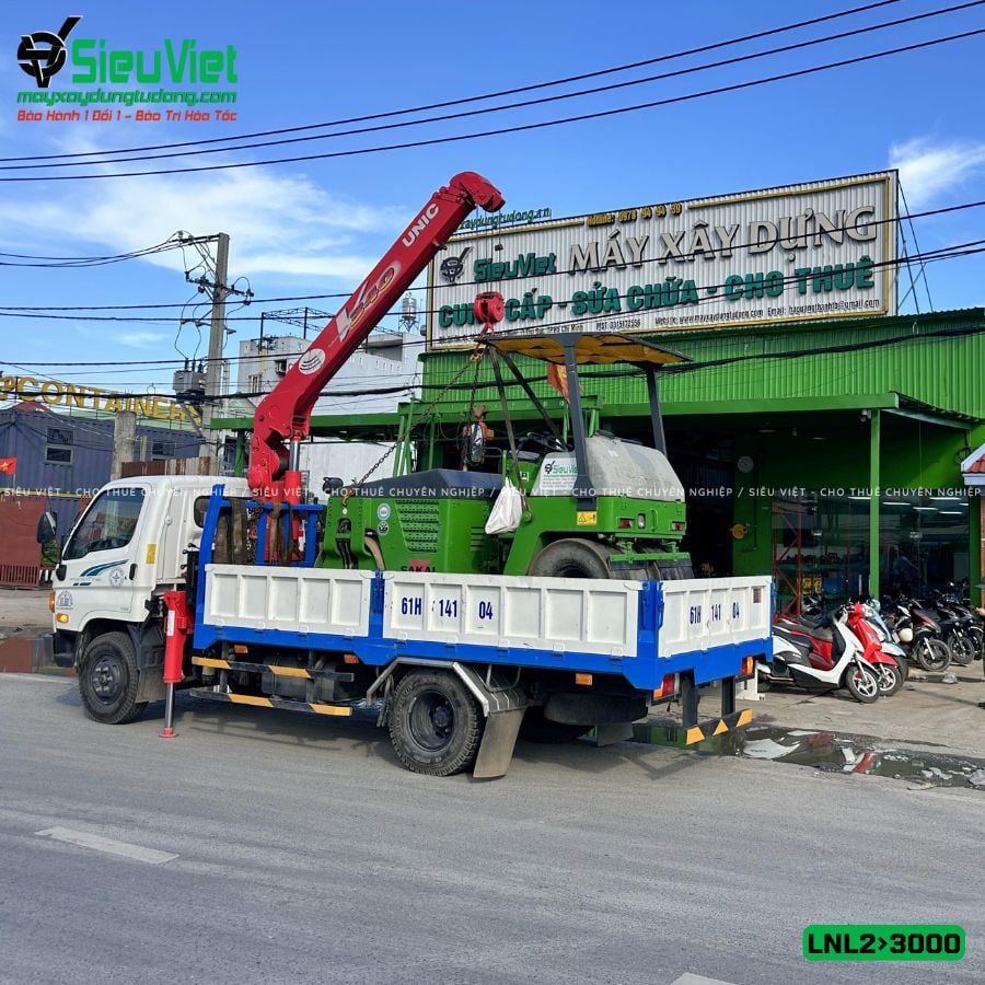 Thuê Ngày Xe lu rung nhỏ 2-3 Tấn Nhật Bản - LNL23