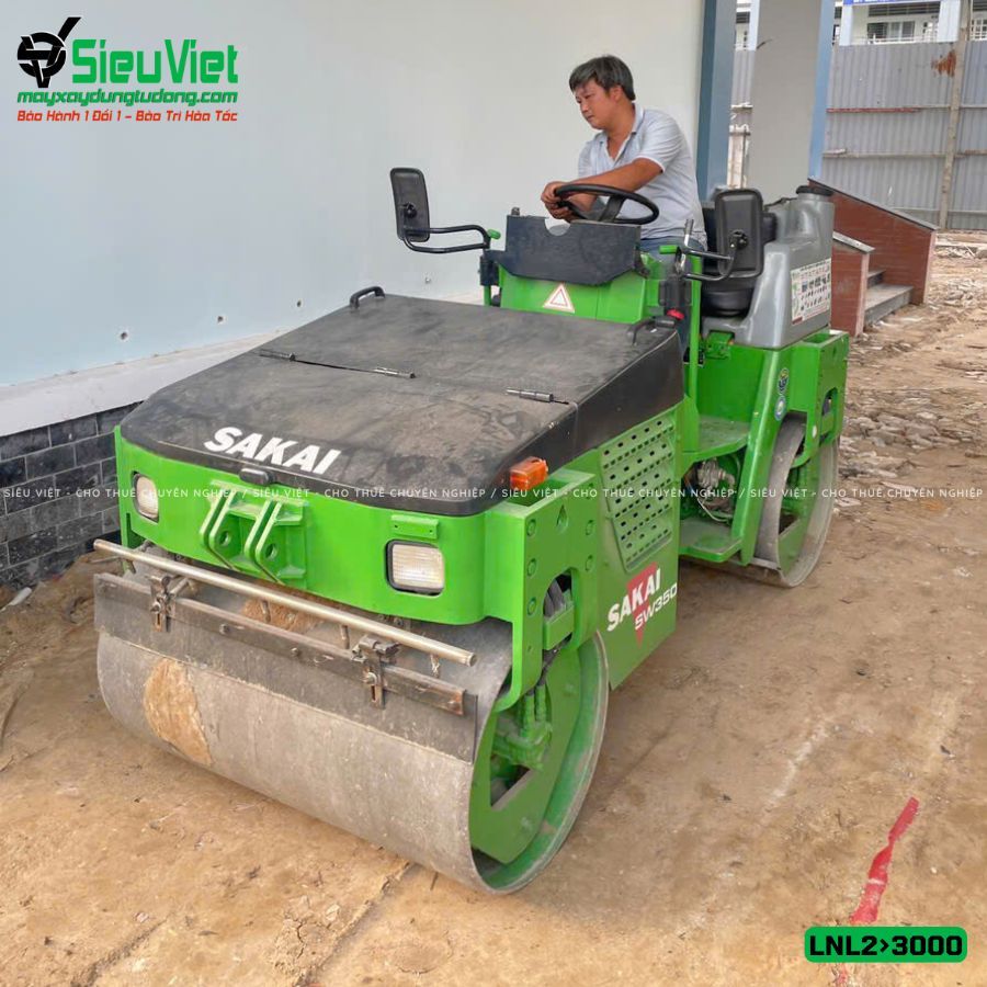 Thuê Ngày Xe lu rung nhỏ 2-3 Tấn Nhật Bản - LNL23