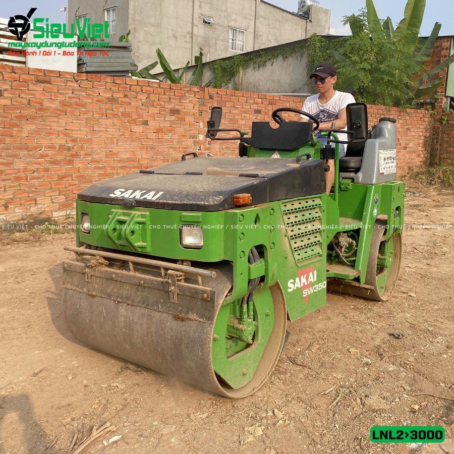 Thuê Ngày Xe lu rung nhỏ 2-3 Tấn Nhật Bản - LNL23