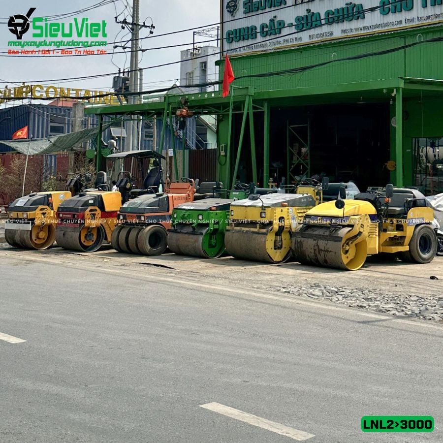 Thuê Ngày Xe lu rung nhỏ 2-3 Tấn Nhật Bản - LNL23