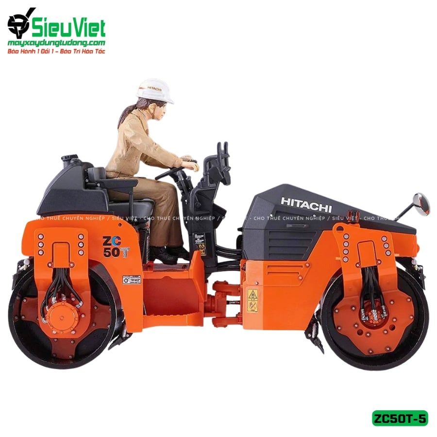 Xe lu rung nhỏ 3.7 tấn Hitachi ZC50T-5 Nhật Bản - Chính hãng, giá tốt