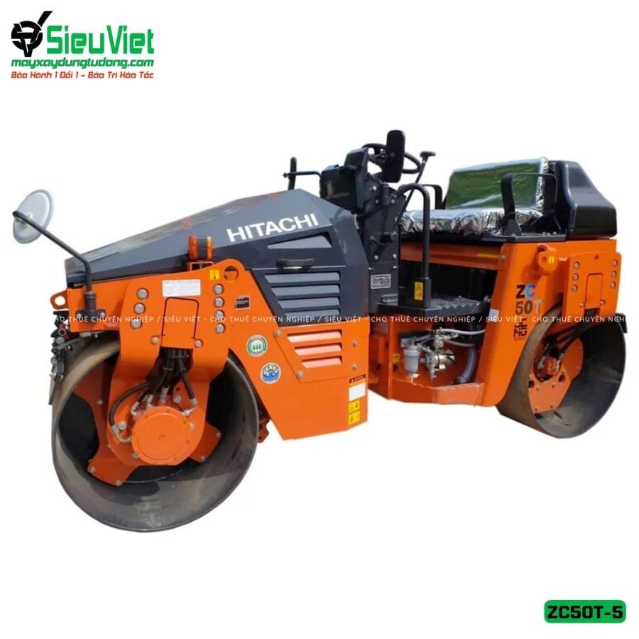 Xe lu rung nhỏ 3.7 tấn Hitachi ZC50T-5 Nhật Bản - Chính hãng, giá tốt
