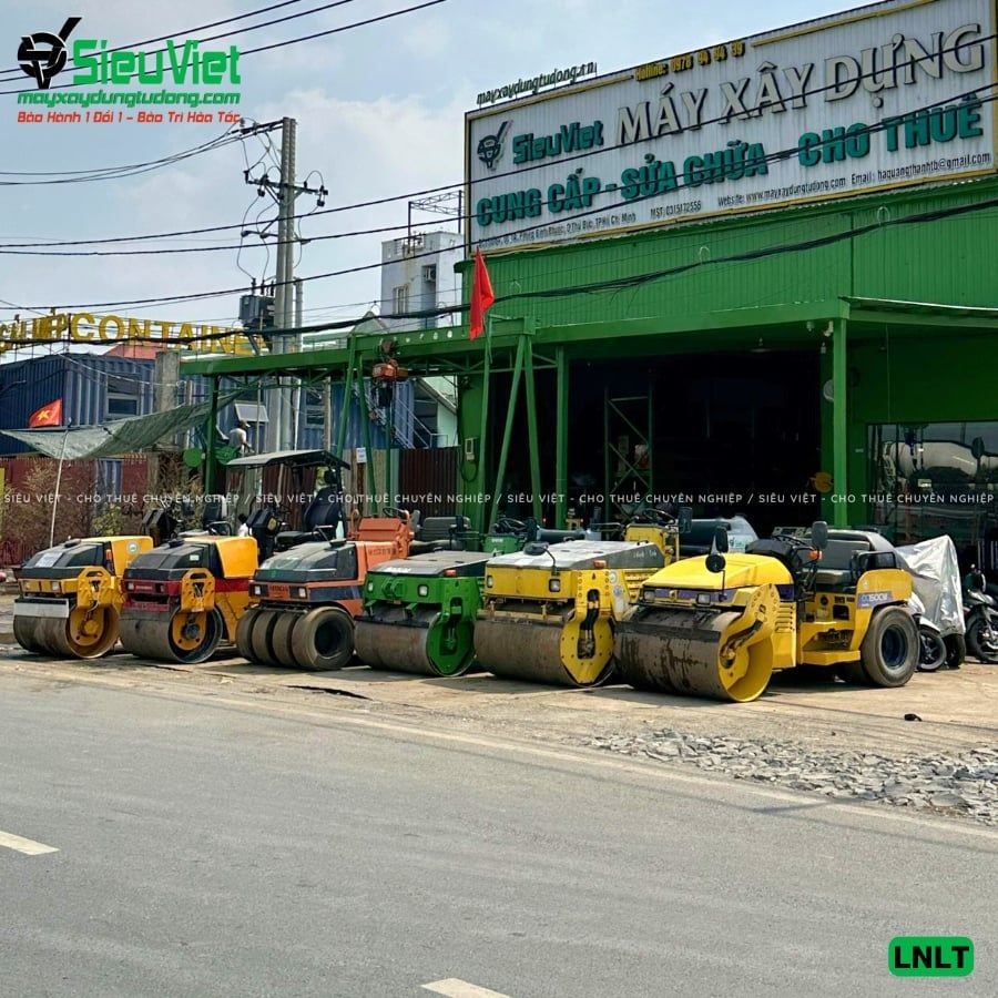 Thuê Tháng Xe lu rung 4 tấn Nhật Bản (Sakai, Hitachi, Bomag...)
