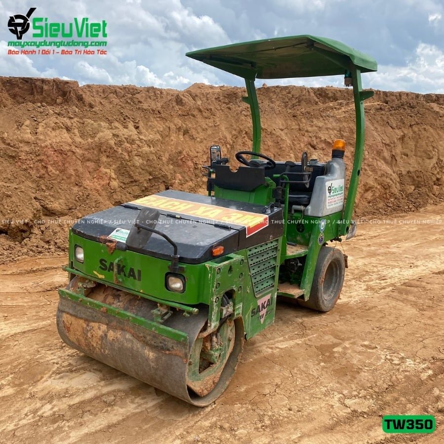 Xe lu rung nhỏ 2.5 tấn Sakai TW350-1 Nhật Bản (VTW1410491)