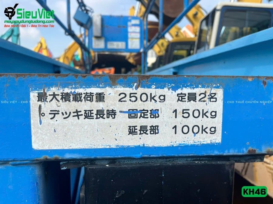 Xe nâng người tải trọng 250Kg, nâng cao 4.6m Smac KH46
