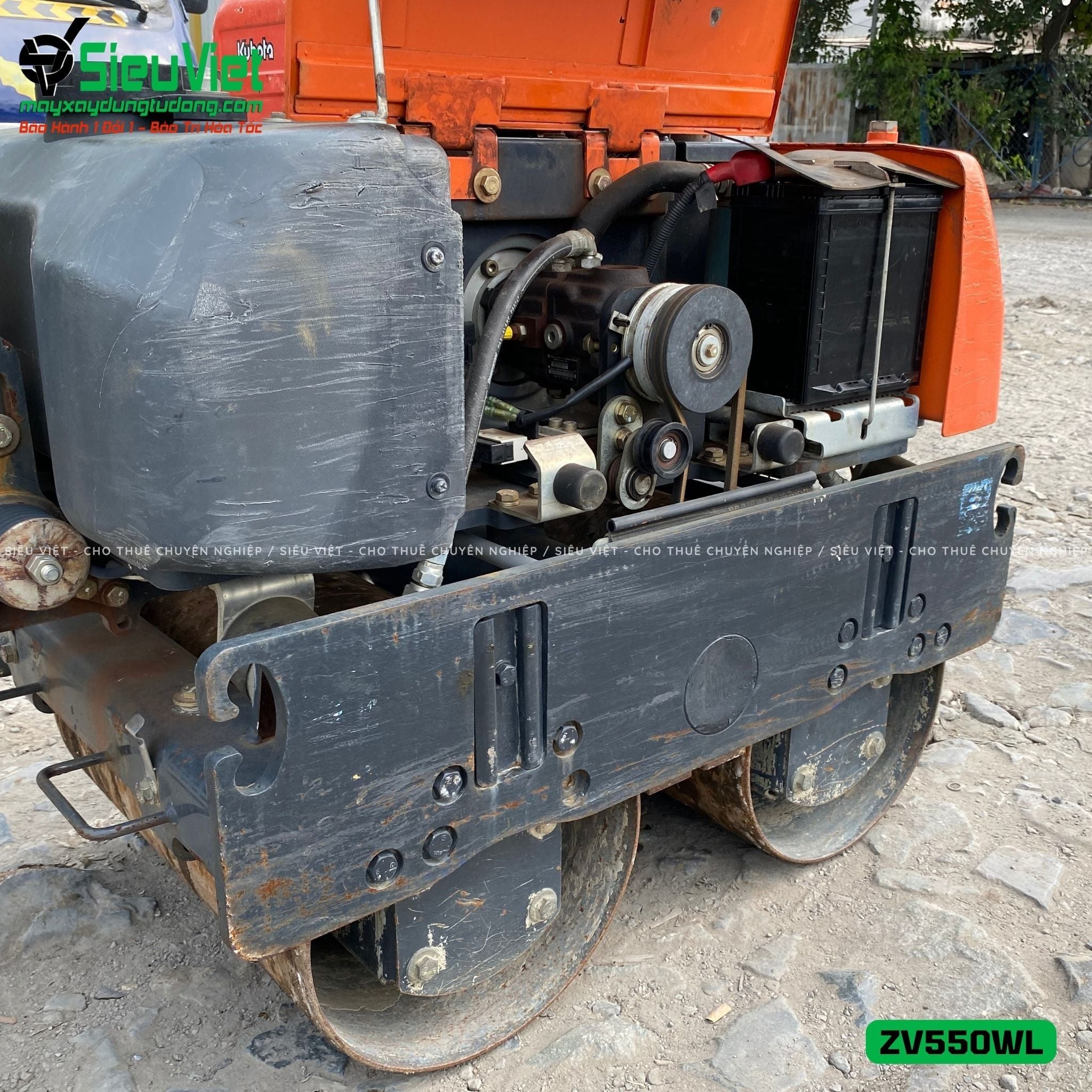 Xe lu rung dắt tay 583Kg Hitachi ZV550WL Nhật Bản (10193)
