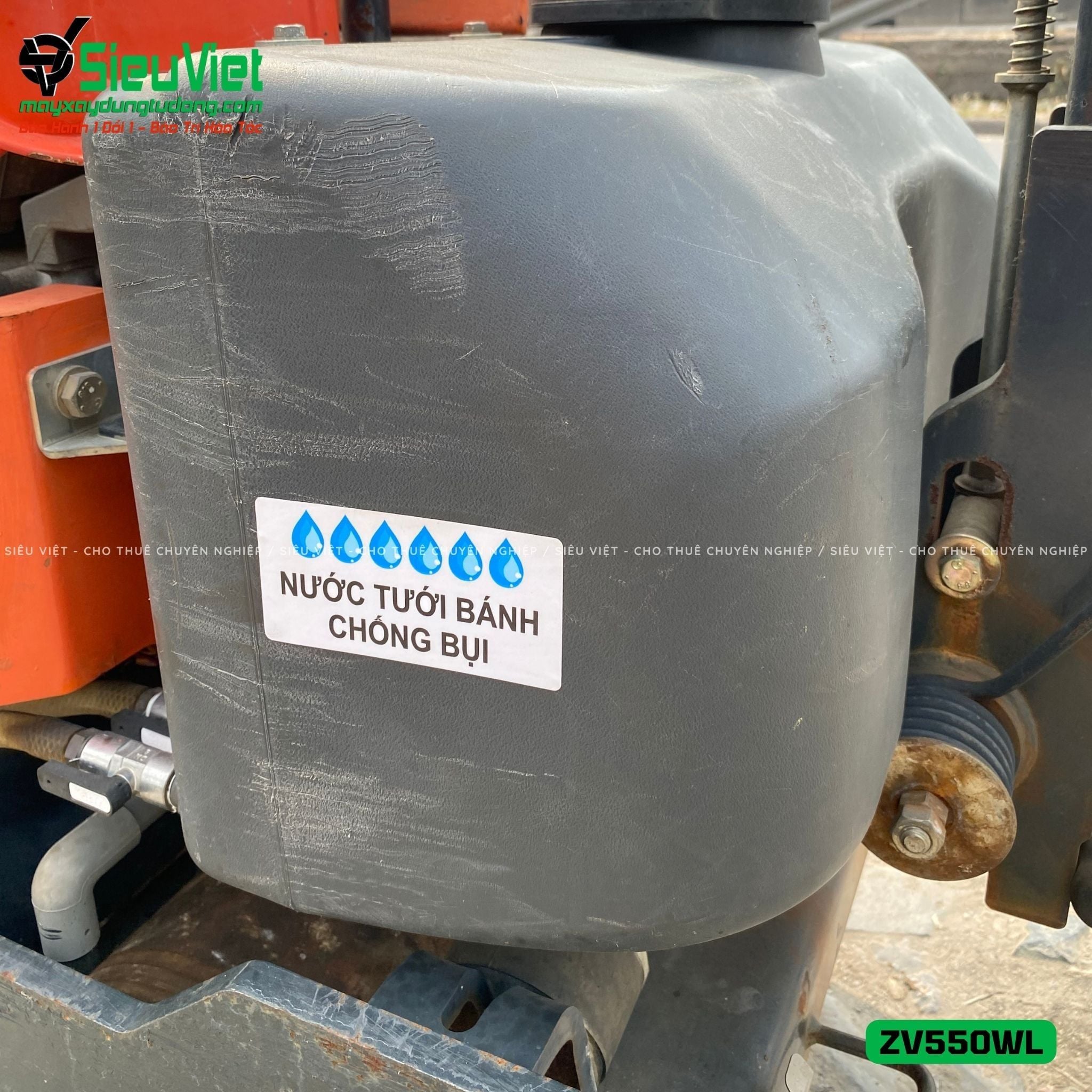 Xe lu rung dắt tay 583Kg Hitachi ZV550WL Nhật Bản (10193)