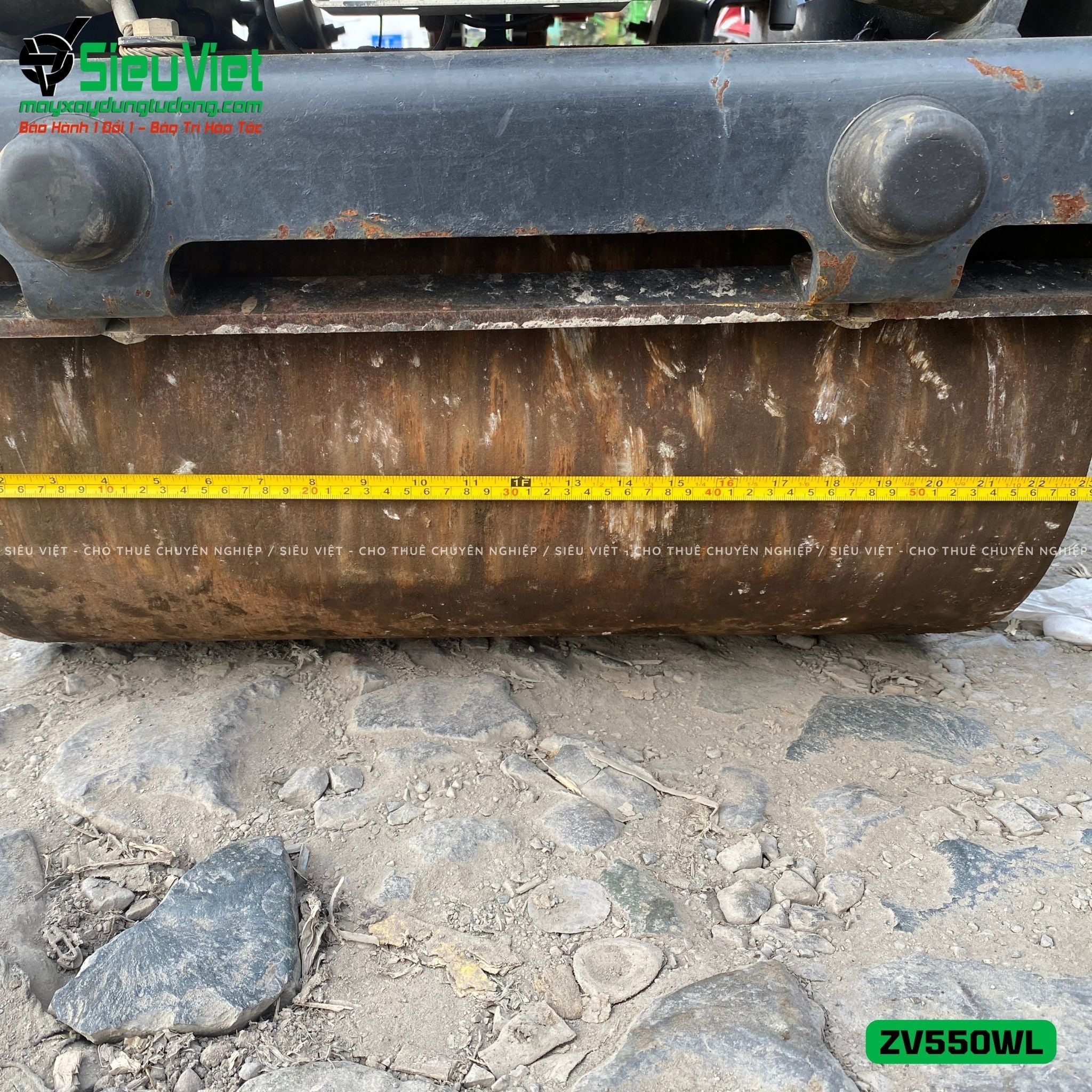 Xe lu rung dắt tay 583Kg Hitachi ZV550WL Nhật Bản (10193)