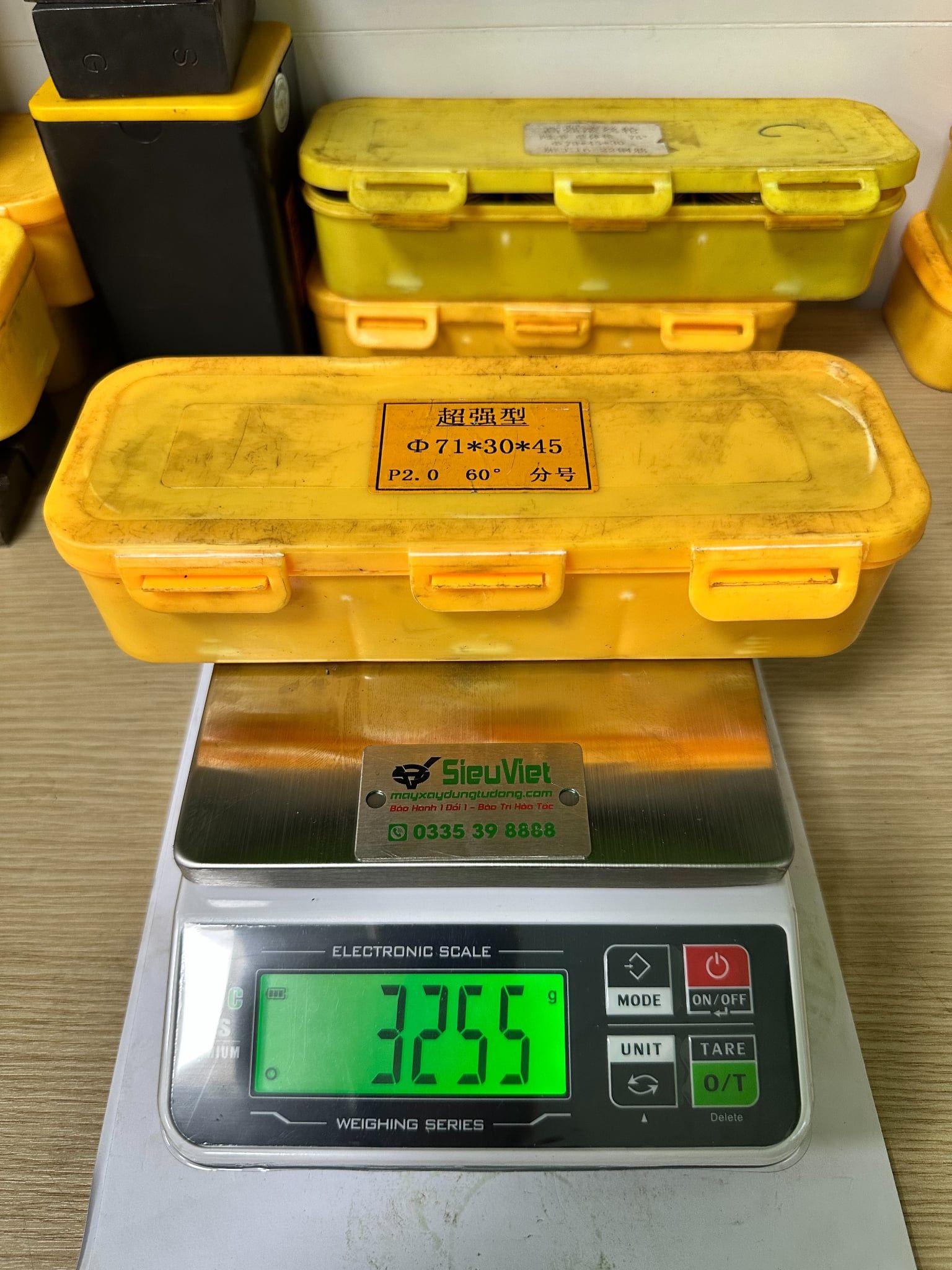 Lô máy tiện ren HGS 2.0 phi 25-32, D71, 60 độ, dùng Ecu, (Lô lệch, có số)