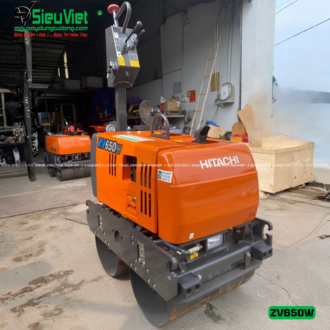 Xe lu rung dắt tay 700Kg Hitachi ZV650W Nhật Bản (10885)