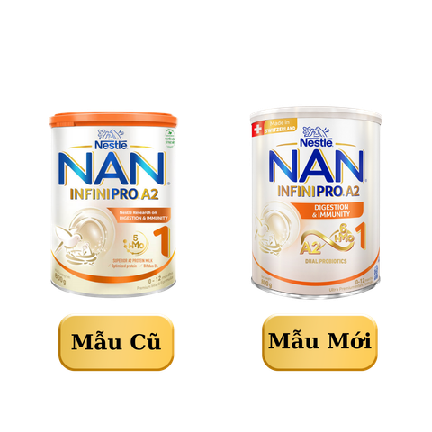 Sữa Nan InfiniPro A2 số 1 (800g) cho bé từ 0-12 tháng tuổi (mới 6HMO; mẫu cũ 5HMO giá 699K)
