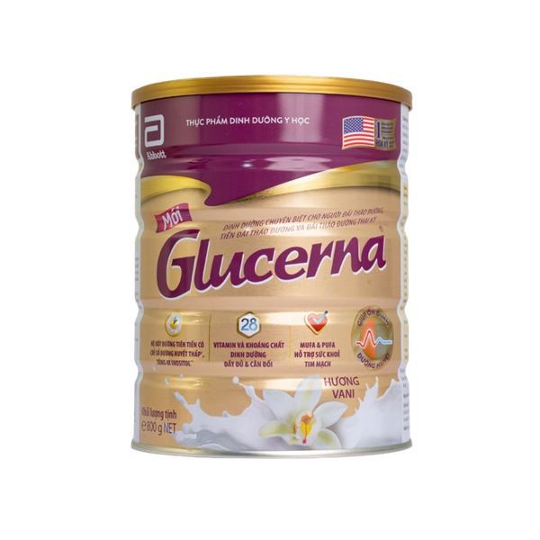 Sữa bột Abbott Glucerna hương vani 800g (dành cho người tiểu đường)