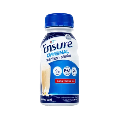 Sữa nước Ensure hương vani 237ml (lốc 6 chai, thùng 4 lốc)