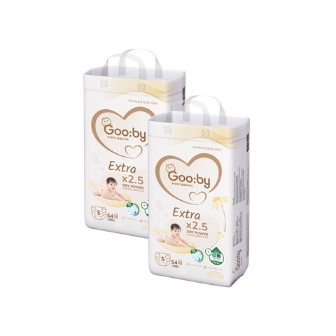 Combo 2 gói Tã dán Gooby Extra Ngày S-54 (4 - 8 kg)