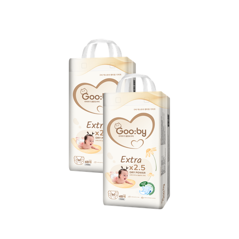 Combo 2 gói Tã dán Gooby Extra Ngày M-50 (6 - 11 kg)