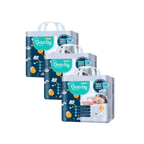 Combo 3 gói Tã quần Gooby Premium Đêm L-30 (9 - 14 kg)